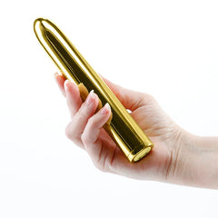 Chroma 17 cm USB Rechargeable Smooth Basic Vibrator - Gold - Shhh...