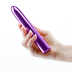 Chroma 17 cm USB Rechargeable Smooth Basic Vibrator - Metallic Purple - Shhh...