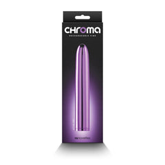 Chroma 17 cm USB Rechargeable Smooth Basic Vibrator - Metallic Purple - Shhh...