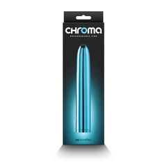 Chroma 17 cm USB Rechargeable Smooth Basic Vibrator - Metallic Teal - Shhh...