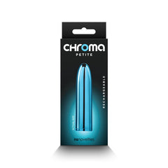 Chroma Petite 8.7 cm USB Rechargeable Bullet Vibrator - BLUE - Shhh...