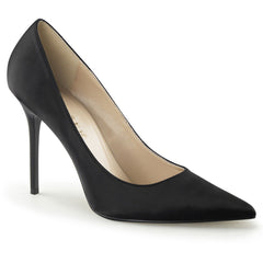 Classique 20 Pump with 4 inch heel - Black Faux leather - Shhh...