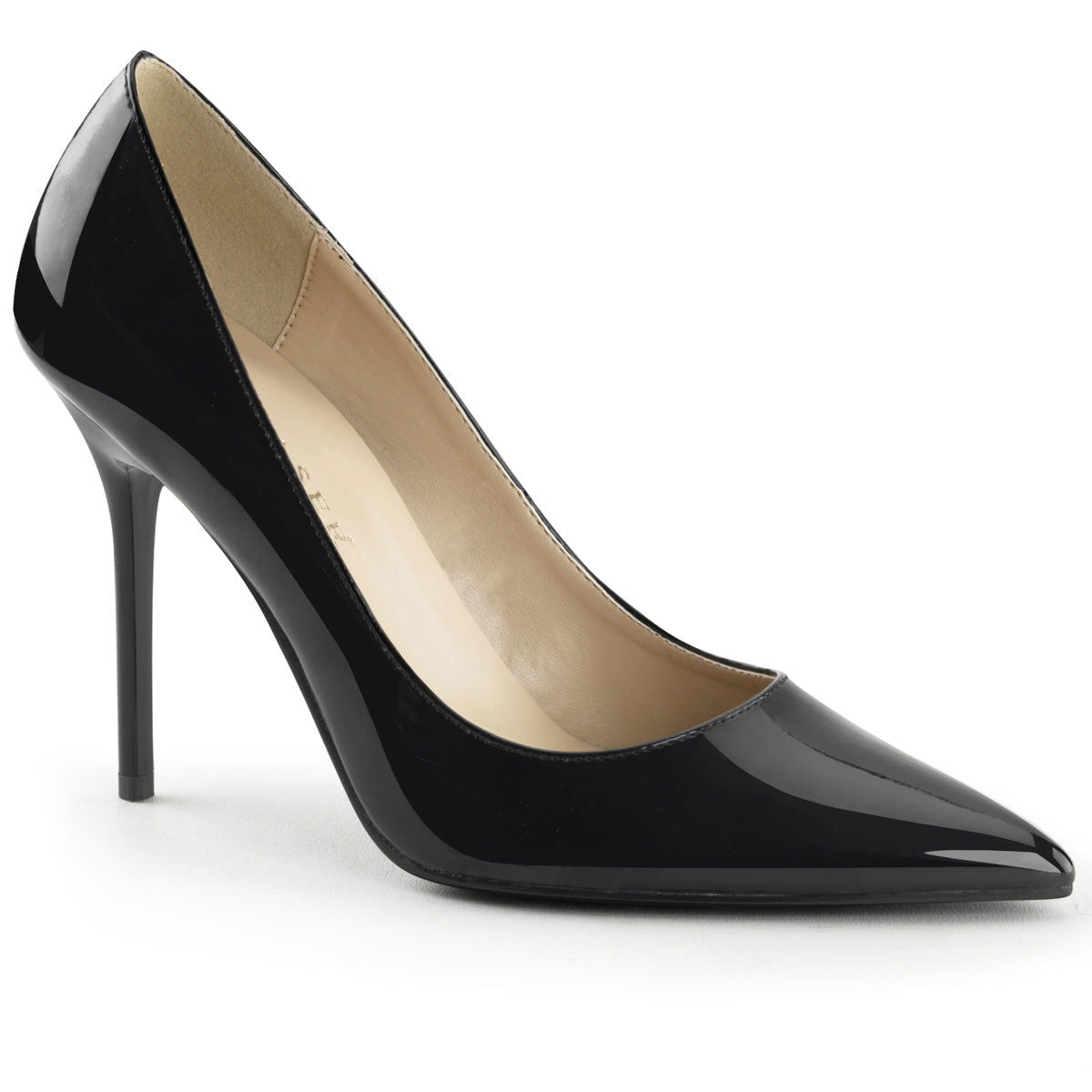 Classique 20 Pump with 4 inch heel - Black Patent - Shhh...