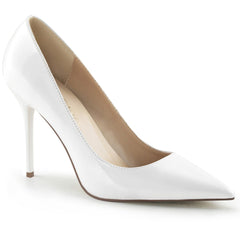 Classique 20 Pump with 4 inch heel - White Patent - Shhh...