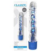 Classix Mr Twister - Metallic 16.5 cm (6'') Vibrator with Clear Sleeve - Shhh...