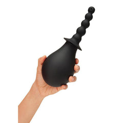 CleanScene 4 Piece Soft Squeeze Beaded Anal Douche Set with Flared Base - Shhh...