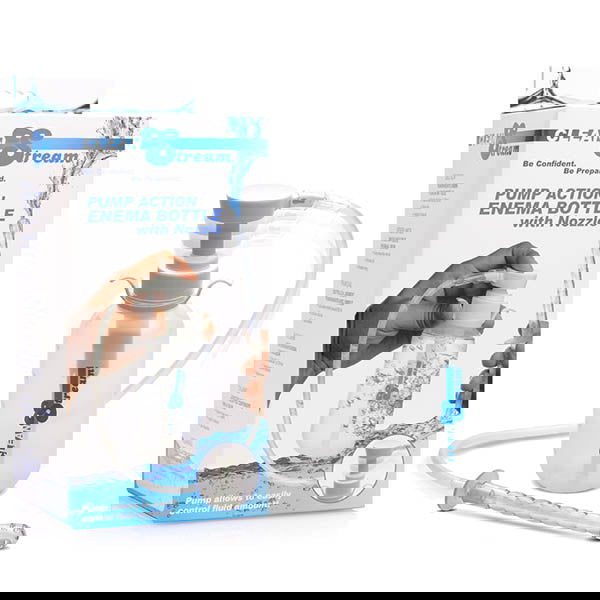 CleanStream Pump Action Enema Bottle with Nozzle - Shhh...