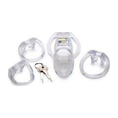 Clear Captor Chastity Cage - Large - Shhh...