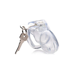 Clear Captor Chastity Cage - Medium - Shhh...