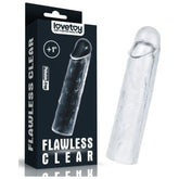 Clear Penis Extender Sleeve - Plus 1 inch - Shhh...