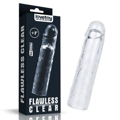 Clear Penis Extender Sleeve adds 50mm - Shhh...
