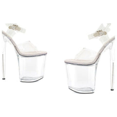 Clear Platform Sandal 8in - 3 sizes - Shhh...