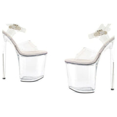 Clear Platform Sandal 8in - 3 sizes - Shhh...