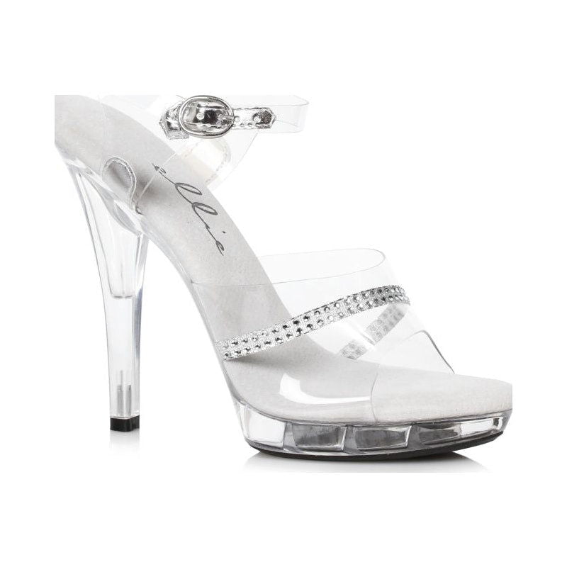 Clear Rhinestone Sandal 5in - 3 sizes - Shhh...