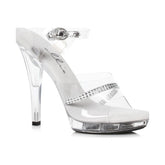 Clear Rhinestone Sandal 5in - 3 sizes - Shhh...