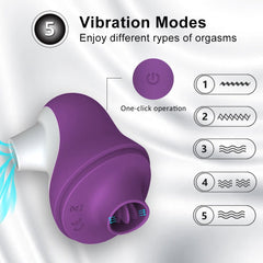 Clit sucking & licking vibrator The Penguin - Shhh...