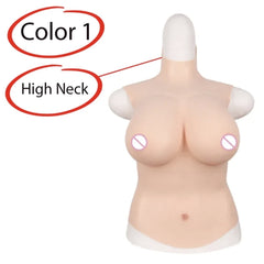 Silicone filled Breast Vest for Cross Dressing - 4 Cup sizes and 3 colours