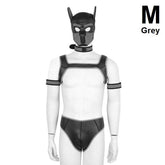 Complete Puppy Play body set costume 2 sizes and 6 colour choices - Shhh...