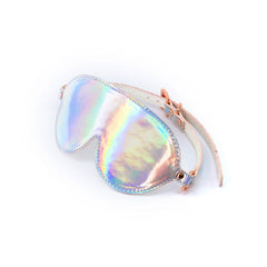 Cosmo Bondage Blindfold - Rainbow - Metallic Rainbow Eye Restraint - Shhh...