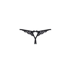 Crotchless Lace Thong 831 Black - 2 sizes - Shhh...