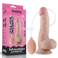 Cumming Softee Soft Ejaculation Cock 8'' with Balls - Shhh...