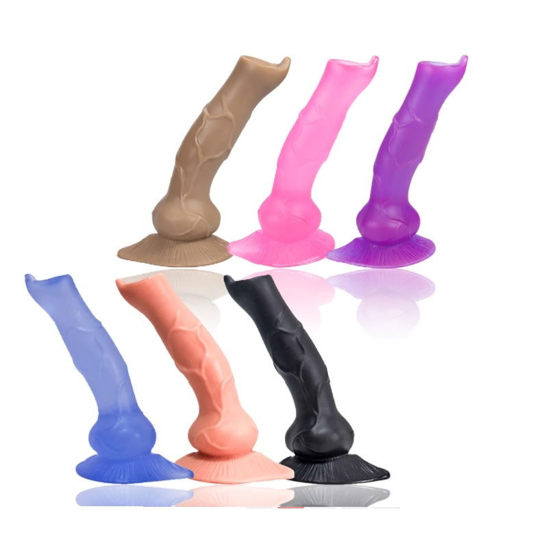 Dog replica dildo 20cm in 6 colours with suction cup - Shhh...