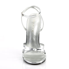 Domina 108 Sandal with 6 inch heel - Silver Metallic - Shhh...