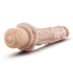 Dr Skin Cock Vibe 8 9.75in Vibrating Cock Beige - Shhh...