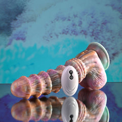 Evolved FANTASY - Multicoloured 27.6 cm USB Rechargeable Vibrating Fantasy Dildo with Remote