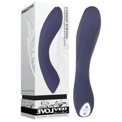 Coming Strong - Navy 19 cm (7.5'') USB Rechargeable Vibrator