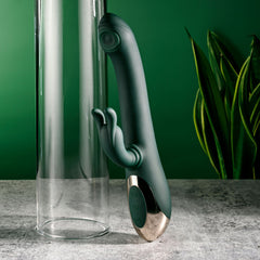 Evolved RABBIT TAP TAP - 25 cm USB Rechargeable Rabbit Vibrator with Tapping Tip