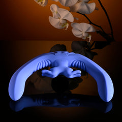 Evolved LOVEBIRDS - 20.8 cm USB Rechargeable Double-Ended Rabbit Vibrator with Remote