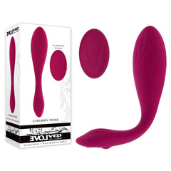 Evolved CHERRY POSE - 16.1 cm USB Rechargeable Flexible & Posable Vibrator with Remote
