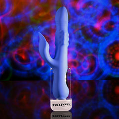 Evolved POP GOES THE O - 24.7 cm USB Rechargeable Thrusting & Bulging Rabbit Vibrator