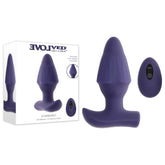 Evolved STARBURST - Purple 10.1 cm USB Rechargeable Vibrating Butt Plug with Wireless Remote