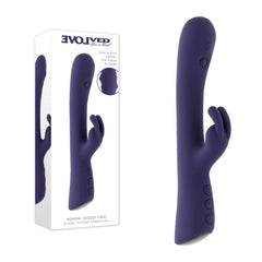 Evolved POPPIN GOOD TIME - Purple 20 cm USB Rechargeable Rabbit Vibrator