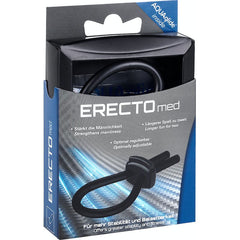 ERECTOmed Adjustable Cock Ring Black for erectile dysfunction - Shhh...