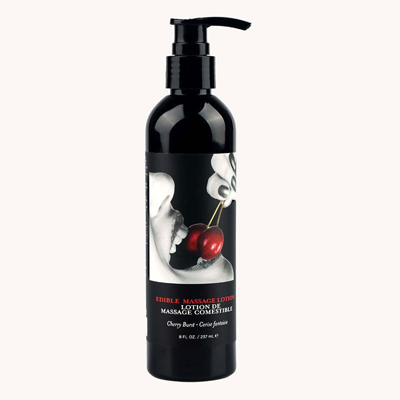 Edible Massage Lotion - Cherry - Cherry Flavoured Massage Lotion - 237 ml - Shhh...