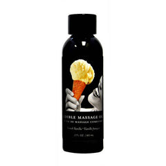 Edible Massage Oil - French Vanilla Flavoured - 59 ml Bottle - Shhh...