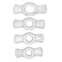 Endurance Clear 4 Ring Penis Set - Shhh...