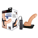 Erection Assistant 2 Vibrating Hollow Strap-On - 20 cm Vibrating Hollow Strap-On - Shhh...