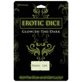 Erotic Dice - Glow in the Dark Couple's Dice Game - Shhh...