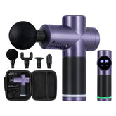 Everfit 30 Speed Massage Gun 4 Head Vibration Muscle Massager Percussion Relief Purple - Shhh...