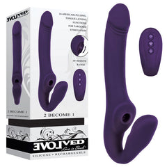 Evolved 2 BECOME 1 Multi function vibrator - Purple - Shhh...