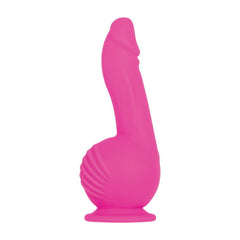 Evolved Ballistic 19 cm Rechargeable Vibrating Dong with Balls Motor & Remote - Shhh...