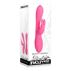 Evolved Bunny Kisses - 20 cm USB Rechargeable Rabbit Vibrator - Shhh...