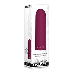 Evolved Mighty Thick - Burgundy 9 cm USB Rechargeable Bullet - Shhh...