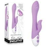 Evolved PLEASING PETAL - Lilac 19.7 cm USB Rechargeable Rabbit Vibrator - Shhh...