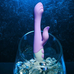 Evolved PLEASING PETAL - Lilac 19.7 cm USB Rechargeable Rabbit Vibrator - Shhh...