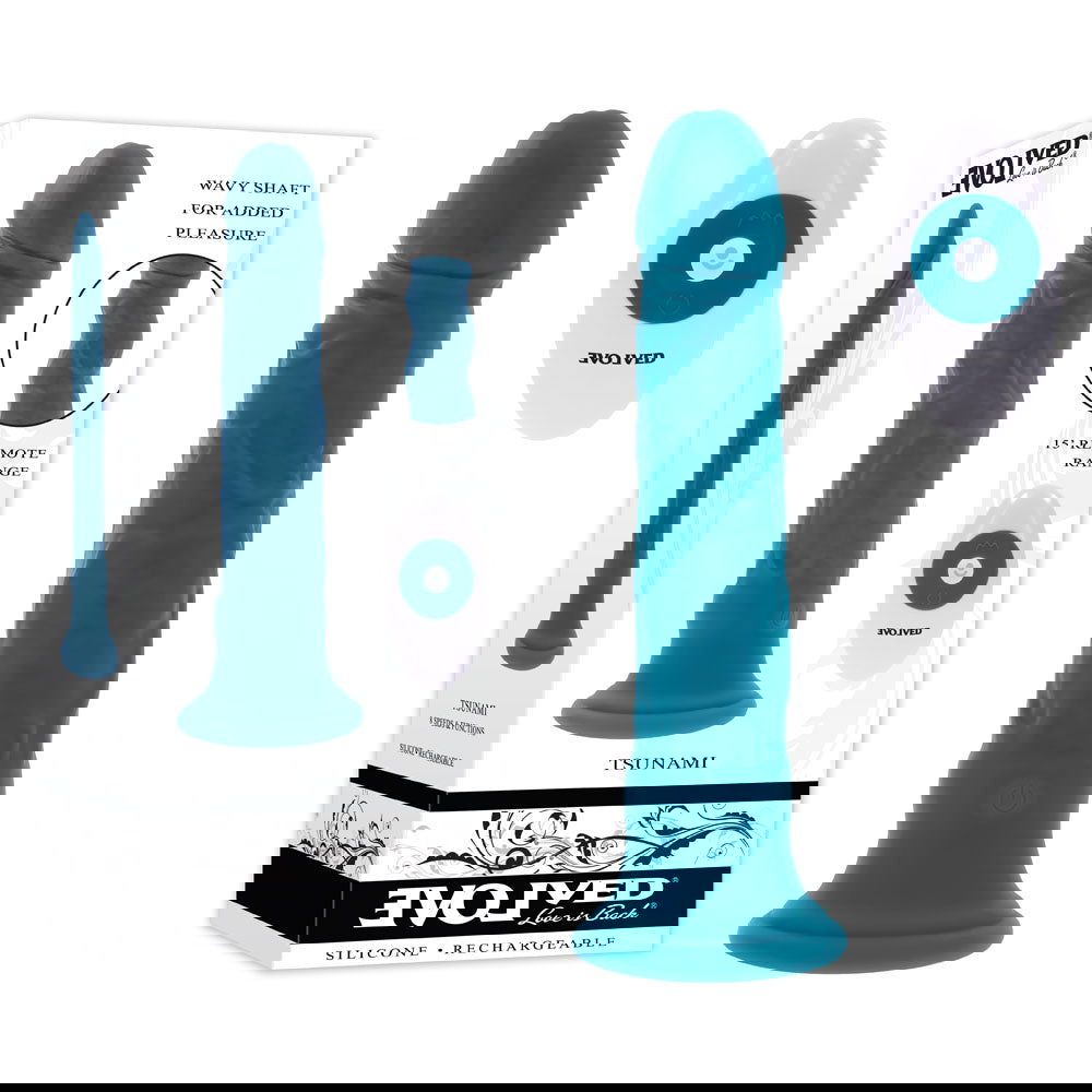 Evolved TSUNAMI 24cm Wave Motion Vibrator - Shhh...